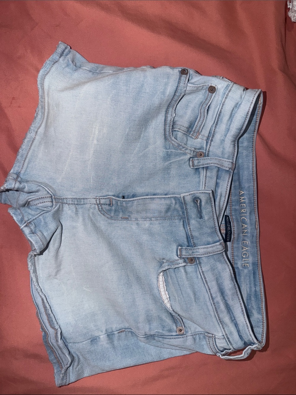 American Eagle Outfitters Light Blue Denim Cutoff Shorts